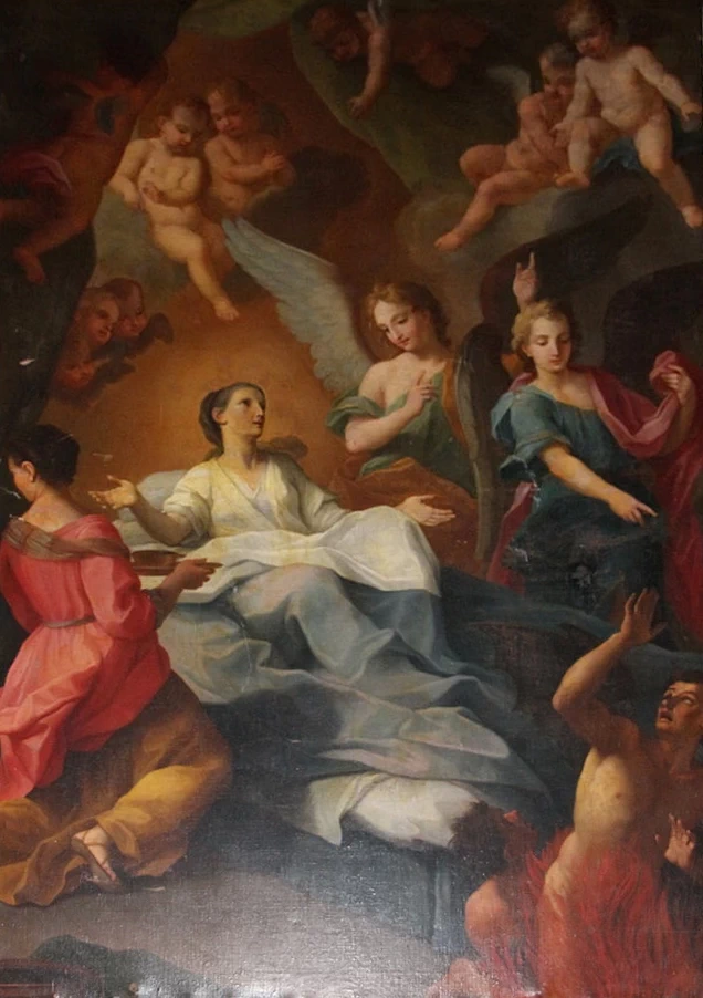 Passaggio di Santa Caterina d'Alessandria dal Purgatorio - Santissima Annunziata di Portoria